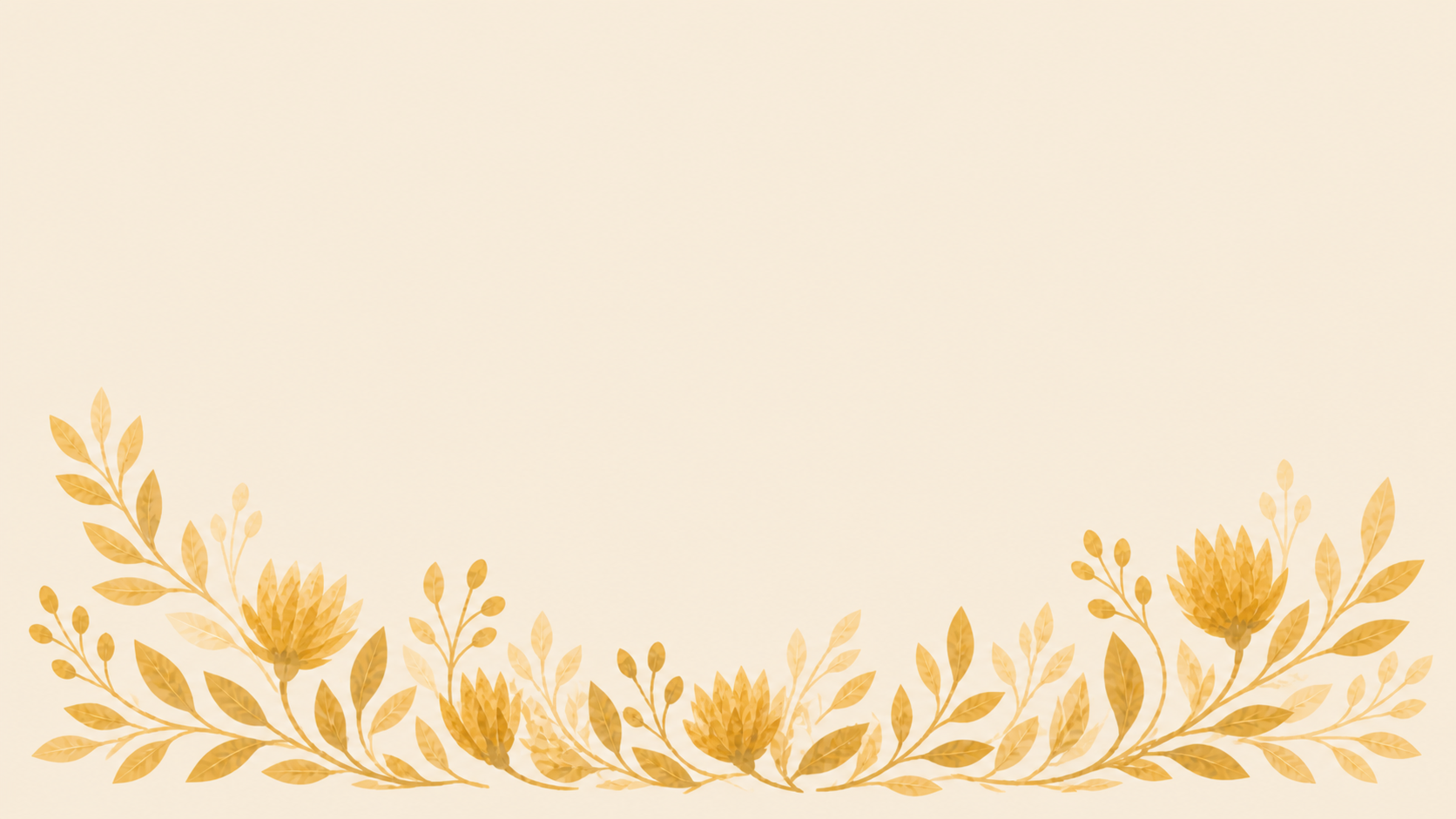 Transparent yellow botanical bottom flourish variation 3.